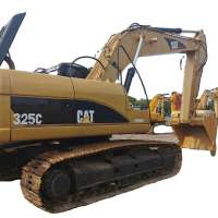 Second hand construction equipment Caterpillar 325c Crawler Excavator machine/cat japanese used excavator  325 for sale